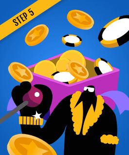 Create account via a casino app
