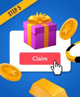 €5 no deposit bonus credited to a new casino account